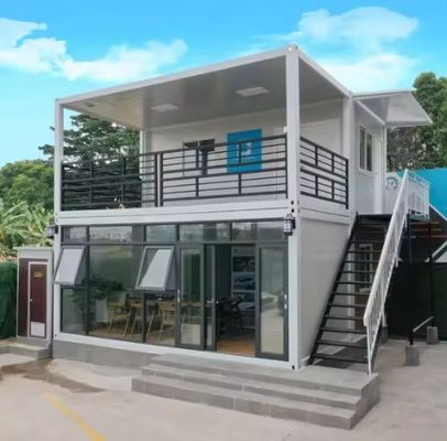 Maison préfabriquée à plusieurs étages en couleur personnalisée