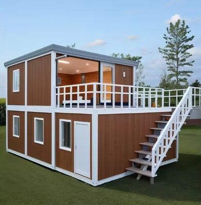 Maison préfabriquée à plusieurs étages en couleur personnalisée