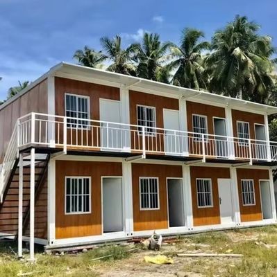 Maison préfabriquée à plusieurs étages en couleur personnalisée