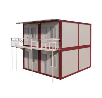 Maison préfabriquée à plusieurs étages en couleur personnalisée