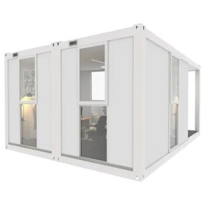 Maison de conteneurs à graisse moderne pour la vie préfabriquée portable