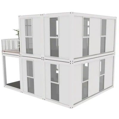 Maison de conteneurs à graisse moderne pour la vie préfabriquée portable