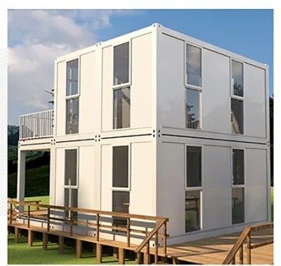 Maison de conteneurs à graisse moderne pour la vie préfabriquée portable