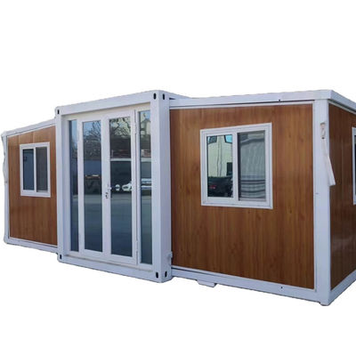 Maison de conteneurs préfabriquée moderne multifonctionnelle avec 2 chambres à coucher extensibles