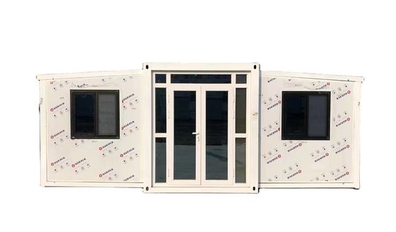 Maison de conteneurs préfabriquée moderne multifonctionnelle avec 2 chambres à coucher extensibles