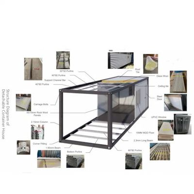 Maison évolutive Container à paquet plat Container de vie mobile